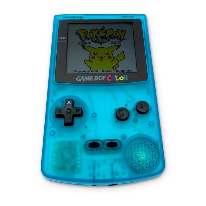 Nintendo Game Boy Color GBC IPS Hispeedido USB-C Ricaricabile Azzurro CGB-001 — foto 4