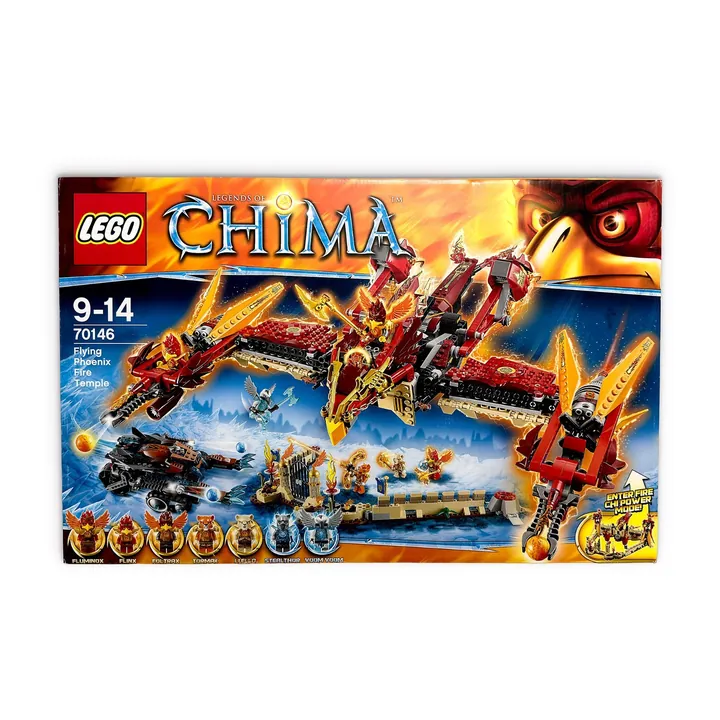 LEGO 70146 Legends of Chima Tempio del Fuoco Fenice Volante Nuovo Sigillato MISB