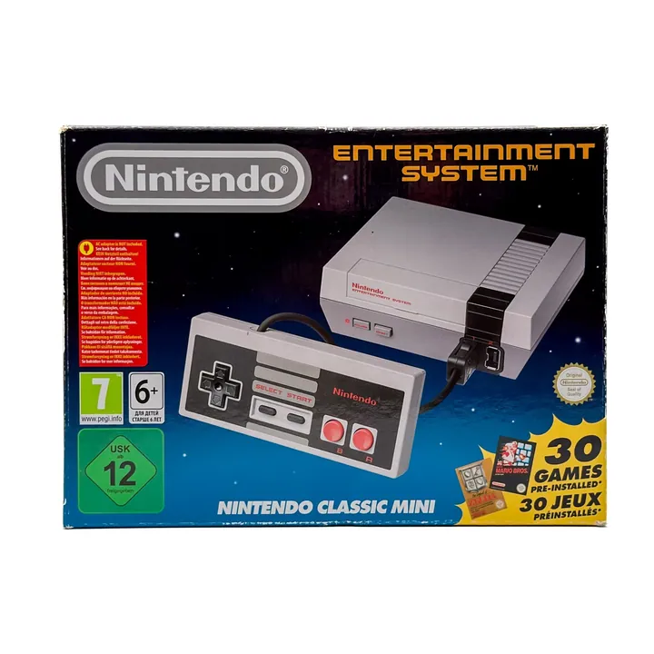 Nintendo Classic Mini NES Console Originale Completa Scatola Controller Testata