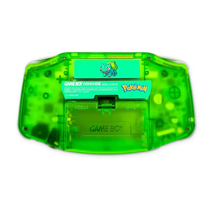 Nintendo Game Boy Advance GBA Custom Pokemon Bulbasaur Verde Trasparente Testata — foto 9