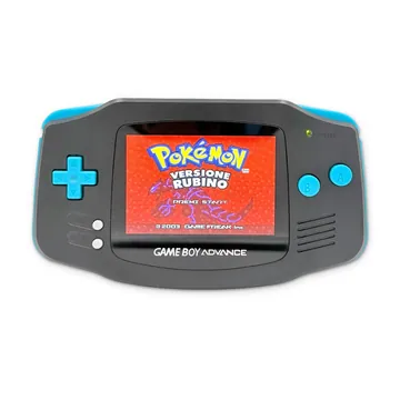 Nintendo Game Boy Advance GBA Custom IPS V5 USB-C Ricaricabile Grigio Azzurro