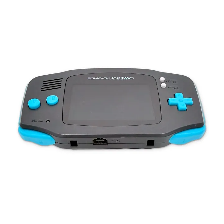 Nintendo Game Boy Advance GBA Custom IPS V5 USB-C Ricaricabile Grigio Azzurro — foto 6