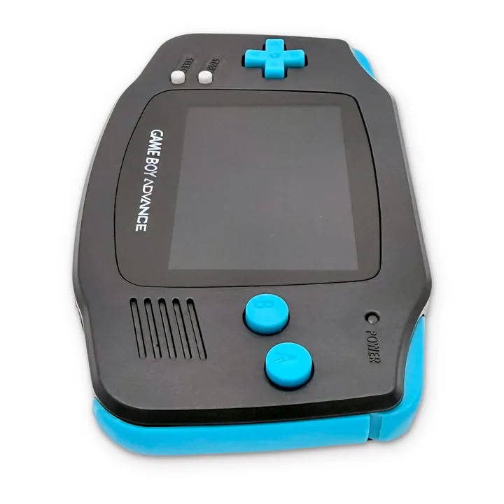Nintendo Game Boy Advance GBA Custom IPS V5 USB-C Ricaricabile Grigio Azzurro — foto 7