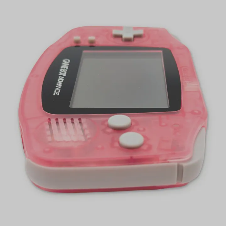 Nintendo Game Boy Advance GBA AGB-001 Rosa Trasparente Custom Riparata Testata — foto 2