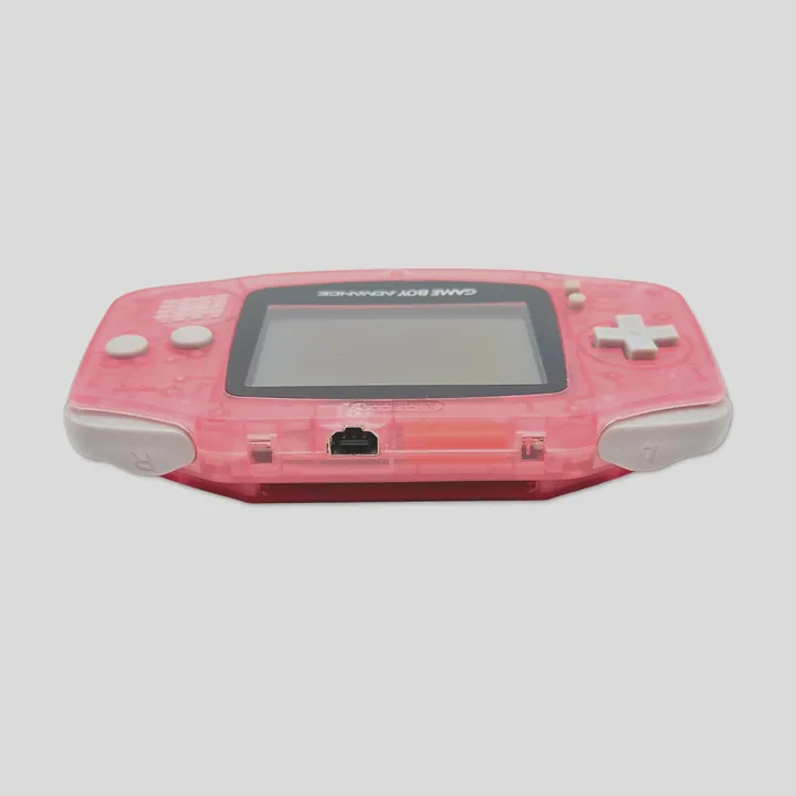 Nintendo Game Boy Advance GBA AGB-001 Rosa Trasparente Custom Riparata Testata — foto 3