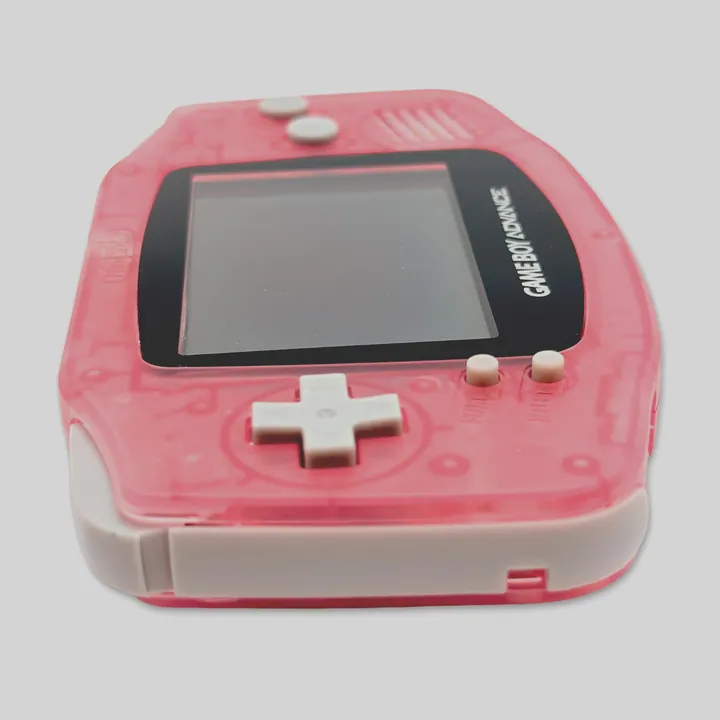 Nintendo Game Boy Advance GBA AGB-001 Rosa Trasparente Custom Riparata Testata — foto 4