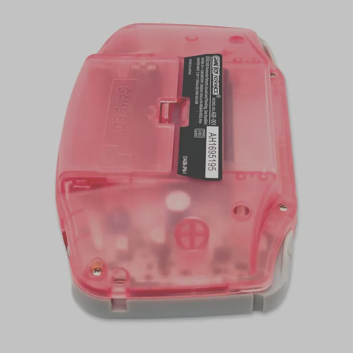 Nintendo Game Boy Advance GBA AGB-001 Rosa Trasparente Custom Riparata Testata — foto 6
