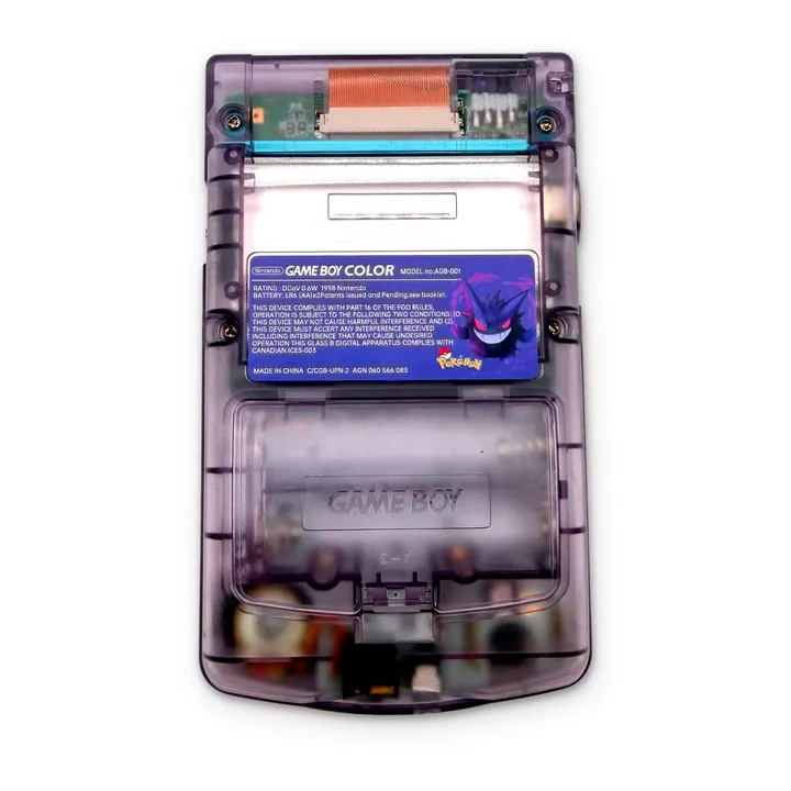 Nintendo Game Boy Color GBC Pokemon Gengar Custom Viola Trasparente Scocca Nuova — foto 2