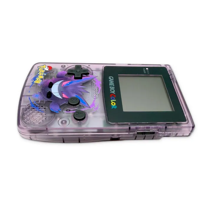 Nintendo Game Boy Color GBC Pokemon Gengar Custom Viola Trasparente Scocca Nuova — foto 5