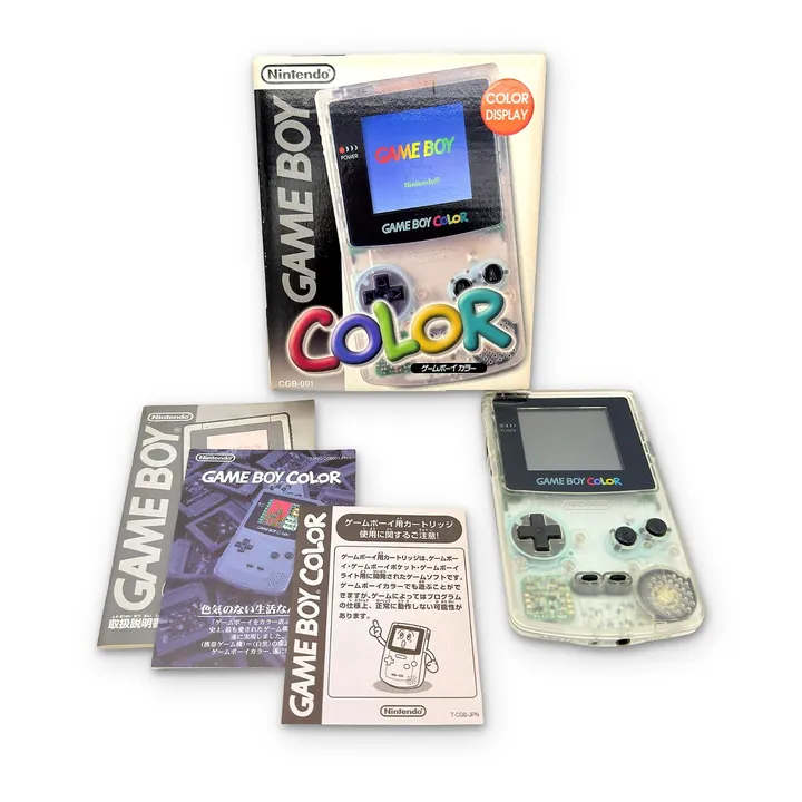Nintendo Game Boy Color GBC Trasparente Clear CGB-001 JAP Boxato Manuali Testato