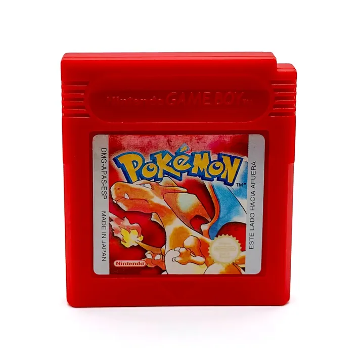 Pokémon Rosso Rojo Game Boy GB Spagnolo ESP Originale Batteria Nuova Testato
