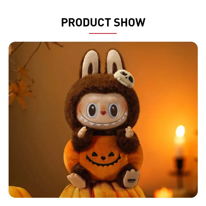 Pop Mart Labubu Happy Halloween Zucca Seduta Sitting Pumpkin Ciondolo Originale — foto 6