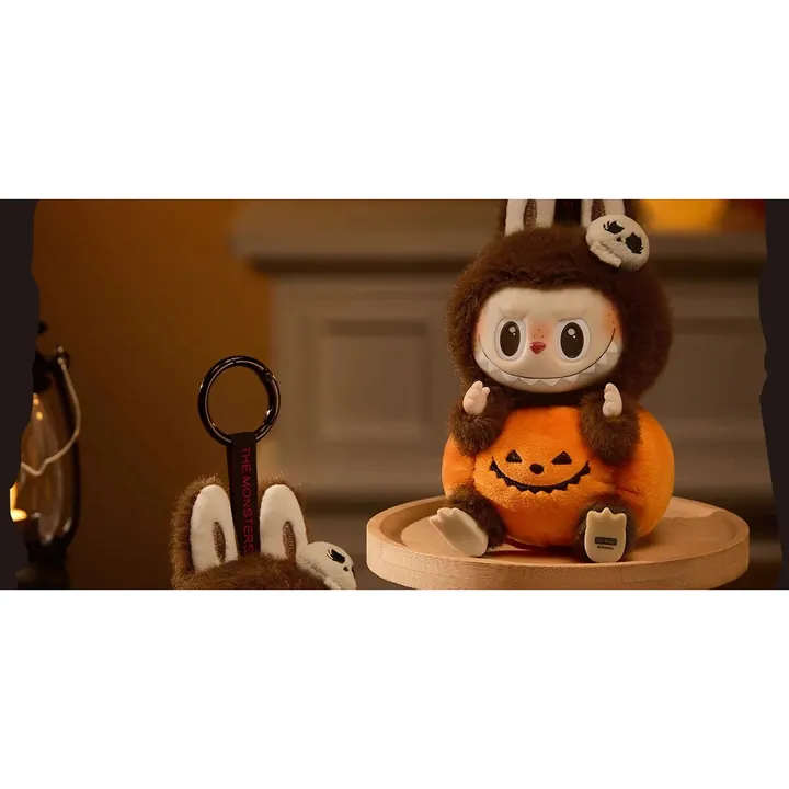 Pop Mart Labubu Happy Halloween Zucca Seduta Sitting Pumpkin Ciondolo Originale — foto 8