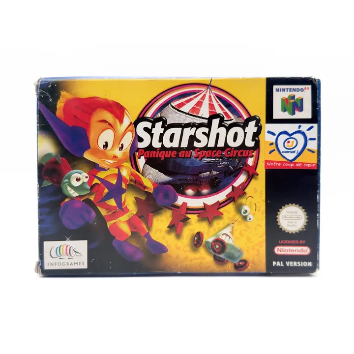 Starshot Panique au Space Circus Nintendo 64 N64 PAL FRA Completo Boxato CIB